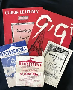 Vintage 1960's Playbills MUSICARNIVAL and KENLEY PLAYERS Cleveland Ohio - Picture 1 of 6