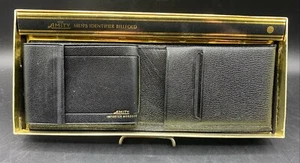 NIB Vintage Amity Men's Bi-fold Leather Identifier Billfold Wallet  Brown - Picture 1 of 7