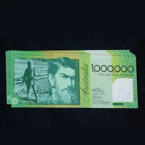 Billete australiano de 1 millón de dólares réplica de 10 unidades Ned Kelly Christian Tract - Imagen 1 de 2