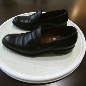 Mocassini Allen Edmonds Presidio da uomo Penny in pelle nera scarpe casual slip on - Foto 1 di 13