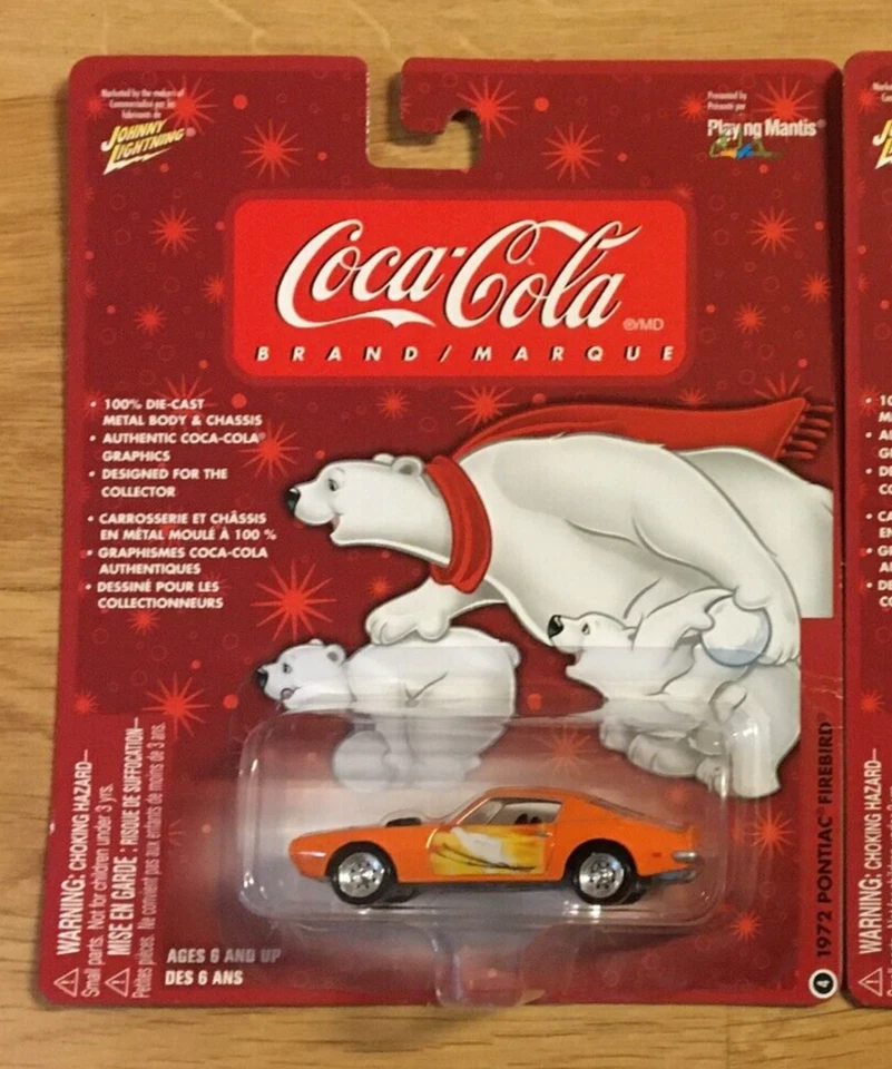 Johnny Lightning Coca Cola Vintage Die Cast 1972 Pontiac Firebird - Image 1 of 3