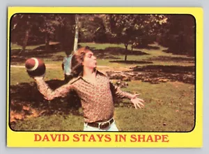 1971 Topps The Partridge Family Series 1 #43 David Stays in Shape Trading Card - Picture 1 of 2