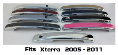 Superposiciones de manija de puerta personalizadas negras o cromadas para Nissan Xterra PICK CLR 2005-2011 Foto 1 de 4