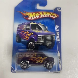 Hot Wheels 2009 Heat Fleet 03/10 Baja Breaker Purple With Flames - Picture 1 of 6