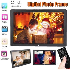 17in HD Large Screen Digital Photo Picture Frame Album for Birthday Wedding Gift - Picture 1 of 12