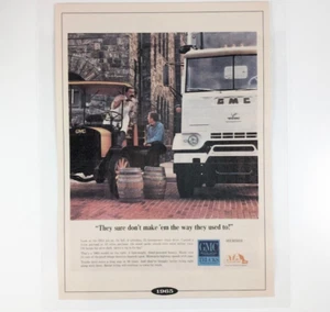 GMC Trucks 1965 - laminierte Nachdruckanzeige (aus Zeitschrift 1992) - Bild 1 von 5