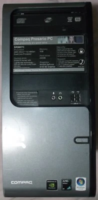 COMPAQ PRESARIO TORRE DE ESCRITORIO SR5807C COMO ESTÁ REPUESTOS PC COMPUTADORA REPARACIÓN USADO DVD-R Foto 1 de 4