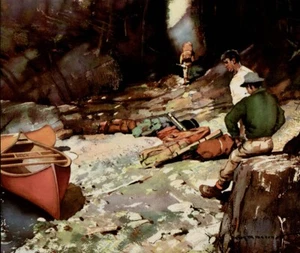 ROY MARTELL MASON - A TOUGH CARRY 13x19 Sporting Art Print Hunting DUCK Geese - Picture 1 of 2