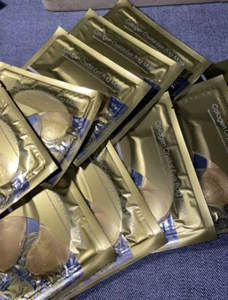 100 Pcs Collagen 24k Gold Under Eye Gel Mask - Anti Ageing Wrinkle Bag Remover - Picture 1 of 5