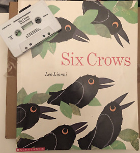 Read Along Book - SIX CROWS w/Cassette  1995, Leo Lionni, Scholastic
