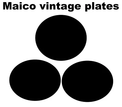 Kit gráfico de fondo de matrícula negro para calcomanías Maico Mega 2 250 490 1981 Foto 1 de 2