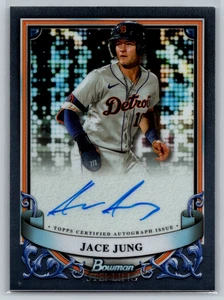 Jace Jung 2024 Bowman Sterling Prospect Auto PA-JJ Detroit Tigers - Picture 1 of 2