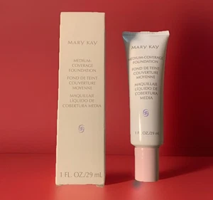 Mary Kay Medium Coverage Foundation Ivory 105 #303600 1 fl oz New Pink Cap - Picture 1 of 2