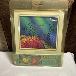Disney Paint-A-Cel Mouseketoys La Sirenita 1996 kit aéreo y platija - Imagen 1 de 4