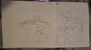 Dragon Ball Z Production Genga Douga - Goku Vs Frieza - Originalzeichnung - Namek - Bild 1 von 3