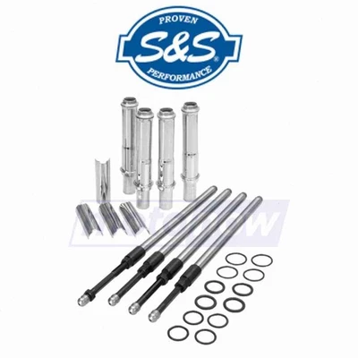 S&S Cycle Quickee Pushrod and Cover Kit for 2006-2016 Harley Davidson FLHX ml Foto 1 de 4