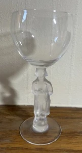 Napoleon Wine Glass With 3D Frosted Stem - Picture 1 of 3