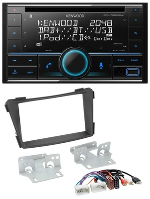 Kenwood CD 2DIN DAB USB MP3 Bluetooth Autoradio für Hyundai i40 ab 2011 VF schwa - Bild 1 von 4