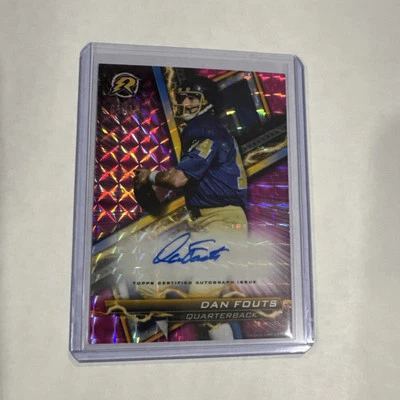 2023 Topps Composite Dan Fouts Topps Chrome Pink Geometric Auto /10 Chargers - Image 1 of 2