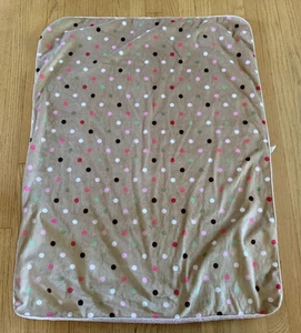 Circo Micro Fleece Microfleece Baby Blanket Light Brown Light PInk sherpa CLEAN - Picture 1 of 11