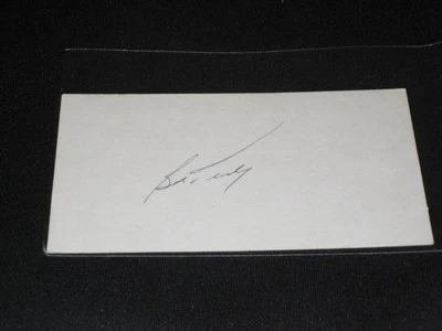 BOB TURLEY YANKEES VINTAGE HAND SIGNED AUTOGRAPHED 100% AUTHENTIC 3X5 INDEX CARD - Image 1 of 2