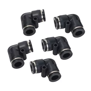 LokoCar 3/8" OD Nylon Air Line Quick Release Pneumatic Connectors Fittings 5Pcs - Picture 1 of 10