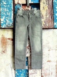 Youth Boys Wonder Nation Slim Jean Denim Size 7 Light Gray PRE-OWNED - Picture 1 of 8