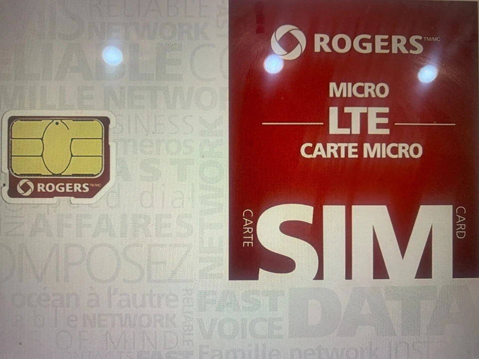 100  MICRO/STd SIM ROGERS CAN+USA PICK60MIN cut2nano FREEDLVR nextday100%FDBK - Image 1 of 1