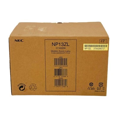 NEW Original NEC NP13ZL Projector Standart Throw Lens 1.46–2.95:1, F1.7 - 2.37 - Image 1 of 4