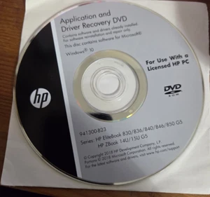 HP Application and Driver Recovery DVD - HP Elitebook 830/836/840/846/850/G5 - Picture 1 of 1