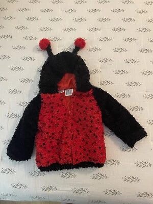 Niño Bebé 24 Meses Ladybug Chaqueta Disfraz Celebrar Halloween Rojo Negro Foto 1 de 4