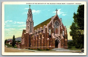 Postcard Flagstaff AZ c1933 Church of the Nativity of the Blessed Virgin Mary - Picture 1 of 2