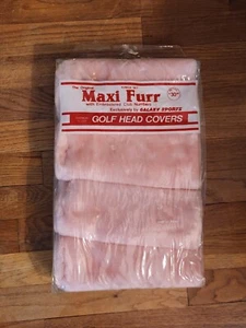 VINTAGE MAXI FURR PINK GOLFSCHLÄGER HEADCOVER 4-TEILIGES SET (NEU) - Bild 1 von 1