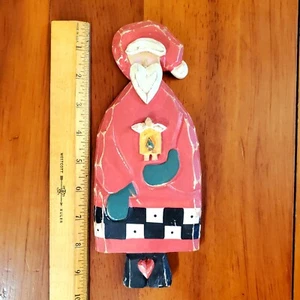 Volkskunst Santa Holz Weihnachten Midwest Cannon Falls Ilona Steelhammer Primitive - Bild 1 von 2