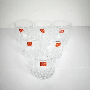 RCR Cristalleria Italiana - Made In Italy - Whiskey Tumblers Set of 6 New in Box - Picture 1 of 9