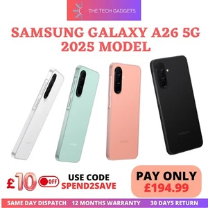 Samsung Galaxy A26 5G 128GB 6.7'' 2025 DUAL UNLOCKED SMARTPHONE Brand New Sealed - Picture 1 of 31