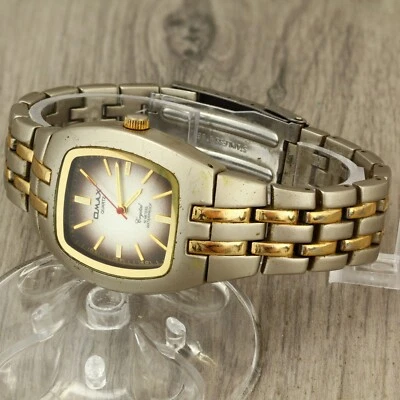 Reloj pulsera Omax cuarzo cristal DBA081 50 metros impermeable vintage Japón Foto 1 de 4