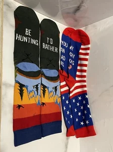 If You Can Read This Novelty Socks 2 Pair Funny Dress Socks For Men and Women - Bild 1 von 5
