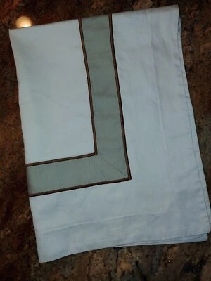 Restoration Hardware Standard Sateen Tonal Piped Italian Sham 27x20" - Image 1 of 4