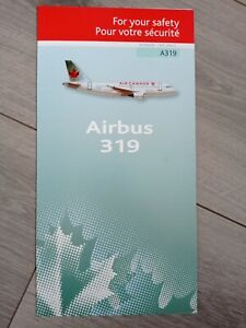 Airline Safety Card Air Canada A319