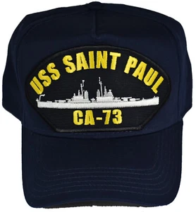 USS St. Paul Saint CA-73 Hat - NAVY BLUE - Veteran Owned Business - Picture 1 of 1