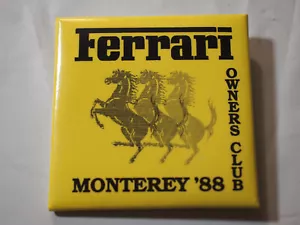 Ferrari Owners Club 1988 Monterey Racing Event Pin - Picture 1 of 2