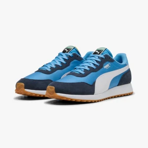 New Puma Helsinki G Spikeless Golf Shoes Regal Blue / Deep Navy / Gum - Picture 1 of 6