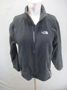 The North Face Size L Boys BLK Full Zip Stand Collar Pocket Athletic Jacket 800 - Picture 1 of 11