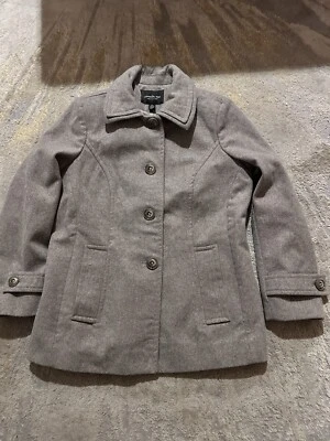 Vintage London Fog Collection Wool Jacket Coat Women's PL Grey Brown 121545 ￼ - Image 1 of 4