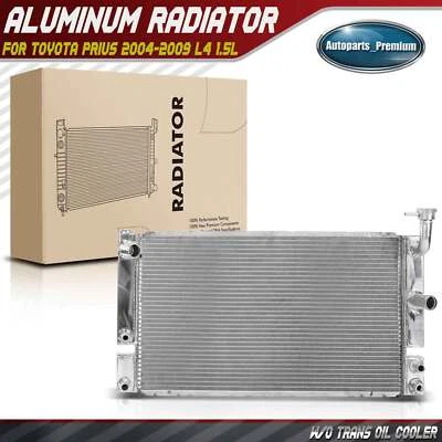 Radiador de aluminio sin enfriador de aceite para Toyota Prius 2004 2005 2006-2009 L4 1,5 L Foto 1 de 4