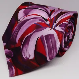 Neu ohne Etikett Jerry Garcia Banyan Tree limitierte Kollektion 46 Blumenmuster-Seidenkrawatte für Herren - Bild 1 von 4