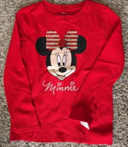 Girl's Disney Minnie Mouse Thermal Sequin Long-Sleeve Shirt - Size Large - NWT! - Picture 1 of 1