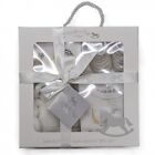 Rock A Bye Baby Boutique 4pc Gift Set New Born Unisex white baby shower present