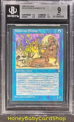 MTG Ice Age 1995 Balduvian Shaman BGS 9.0 MINT Silver Age Iconic Staple - Image 1 of 4